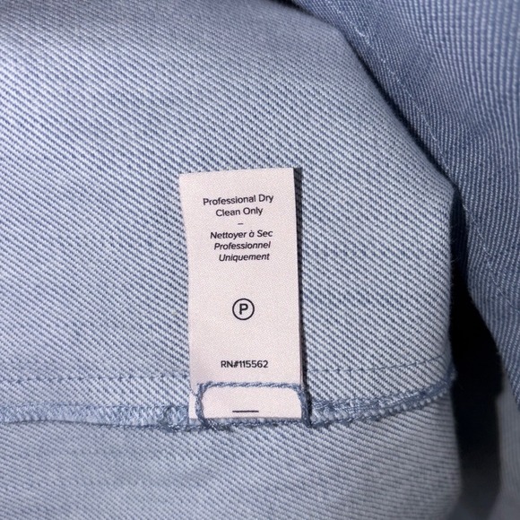 Cinq à Sept McKenna Twist Front Denim Dress Maritime Blue Size 14 NWT - Picture 10 of 12